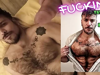 Hairy-ass muscle bottom Alex Barcelona swallows cum in intense deepthroat scene: Anal Fucking Gay Videos