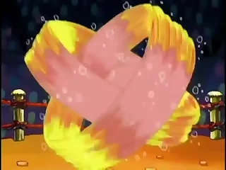 Spongebob和Patrick进行了嬉戏的恋物癖摔跤: 恋物癖同性恋视频