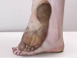 Closeup dari fetish kaki: Jarak dekat Gay video