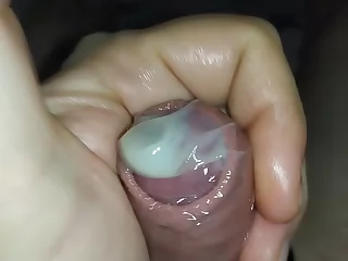 Amateur teen guy ejaculates in a condom: Cum Gay Videos